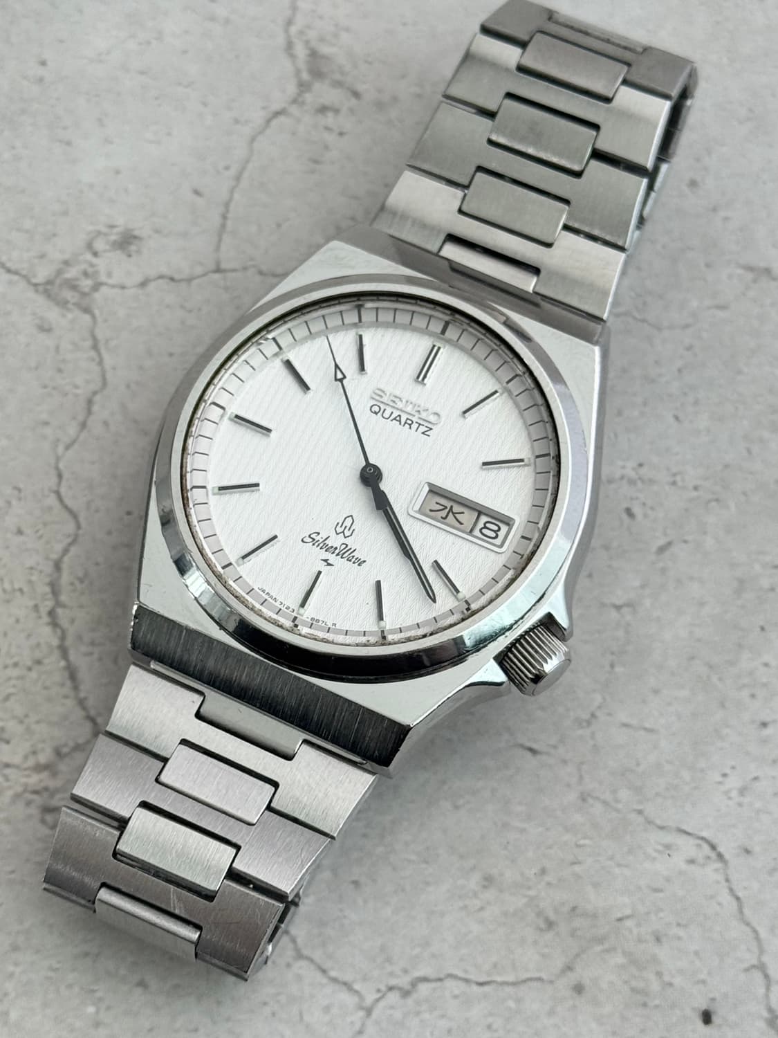 80s 빈티지 세이코 실버웨이브 쿼츠 상품이미지2