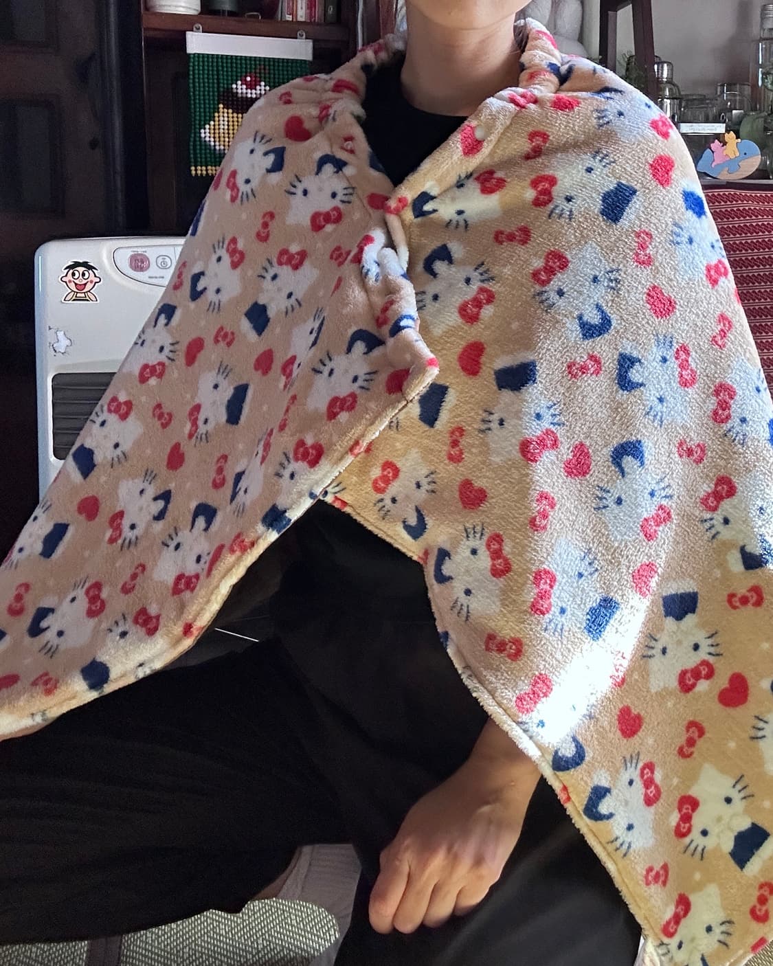 헬로 키티, 마이멜로디 3way 방한 블랭킷 스커트 상품이미지6