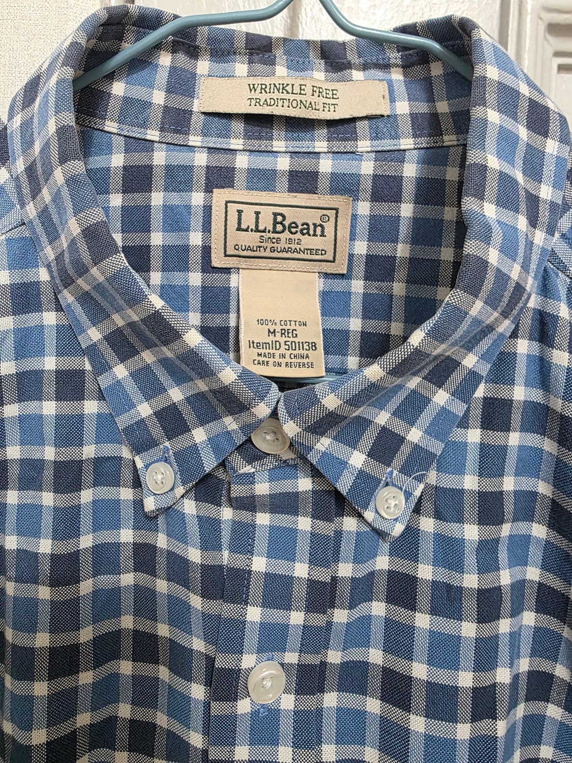 L.L.BEAN 엘엘빈 링클프리 체크 셔츠 상품이미지2