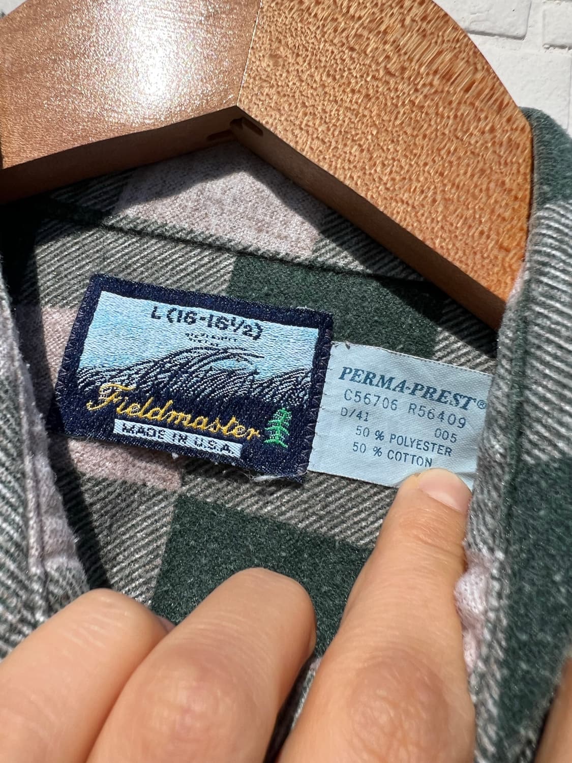 80s USA Fieldmaster 빈티지 체크남방 상품이미지5