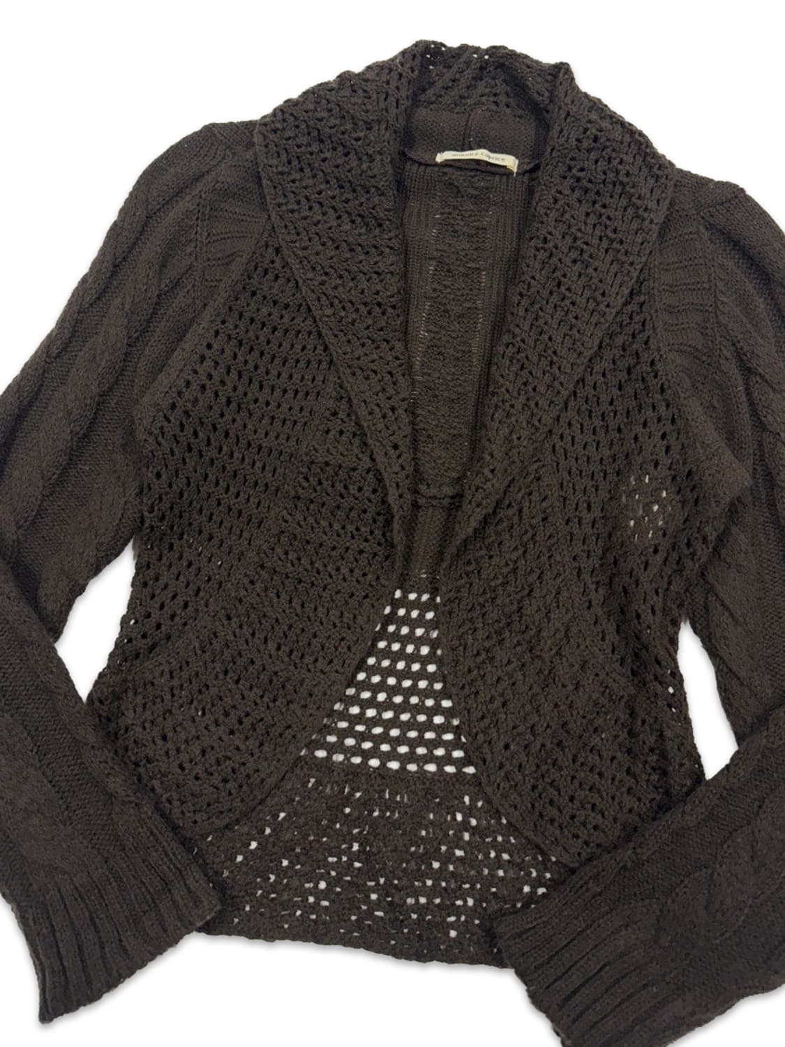 빈티지 브라운 모리 니트 가디건 상품이미지3