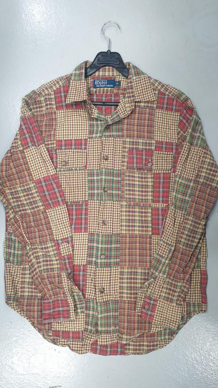 폴로 랄프로렌 패치워크 셔츠 M 상품이미지1