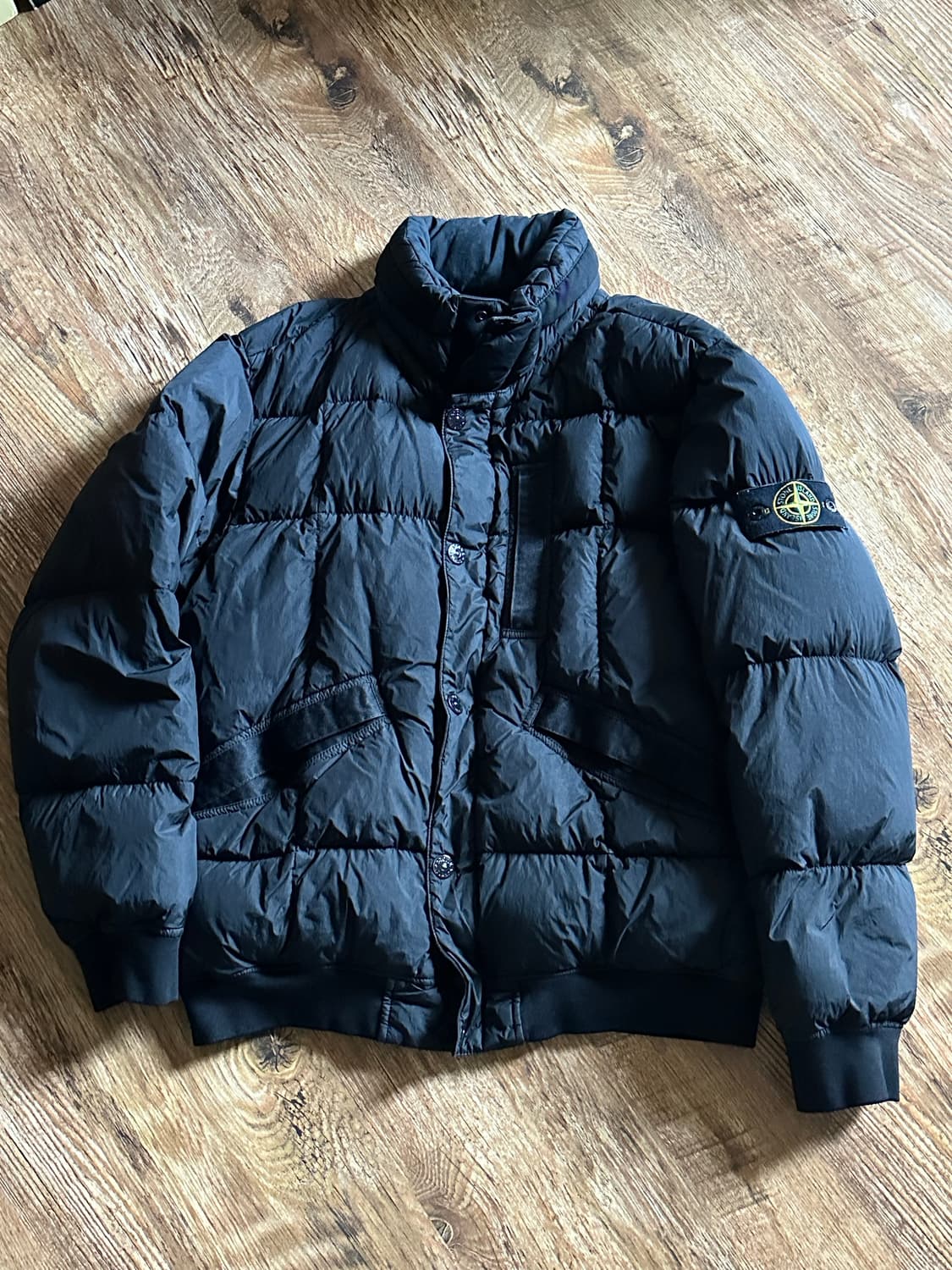 [XL] 스톤아일랜드 19fw 크링클랩스 논후드 블랙 상품이미지1
