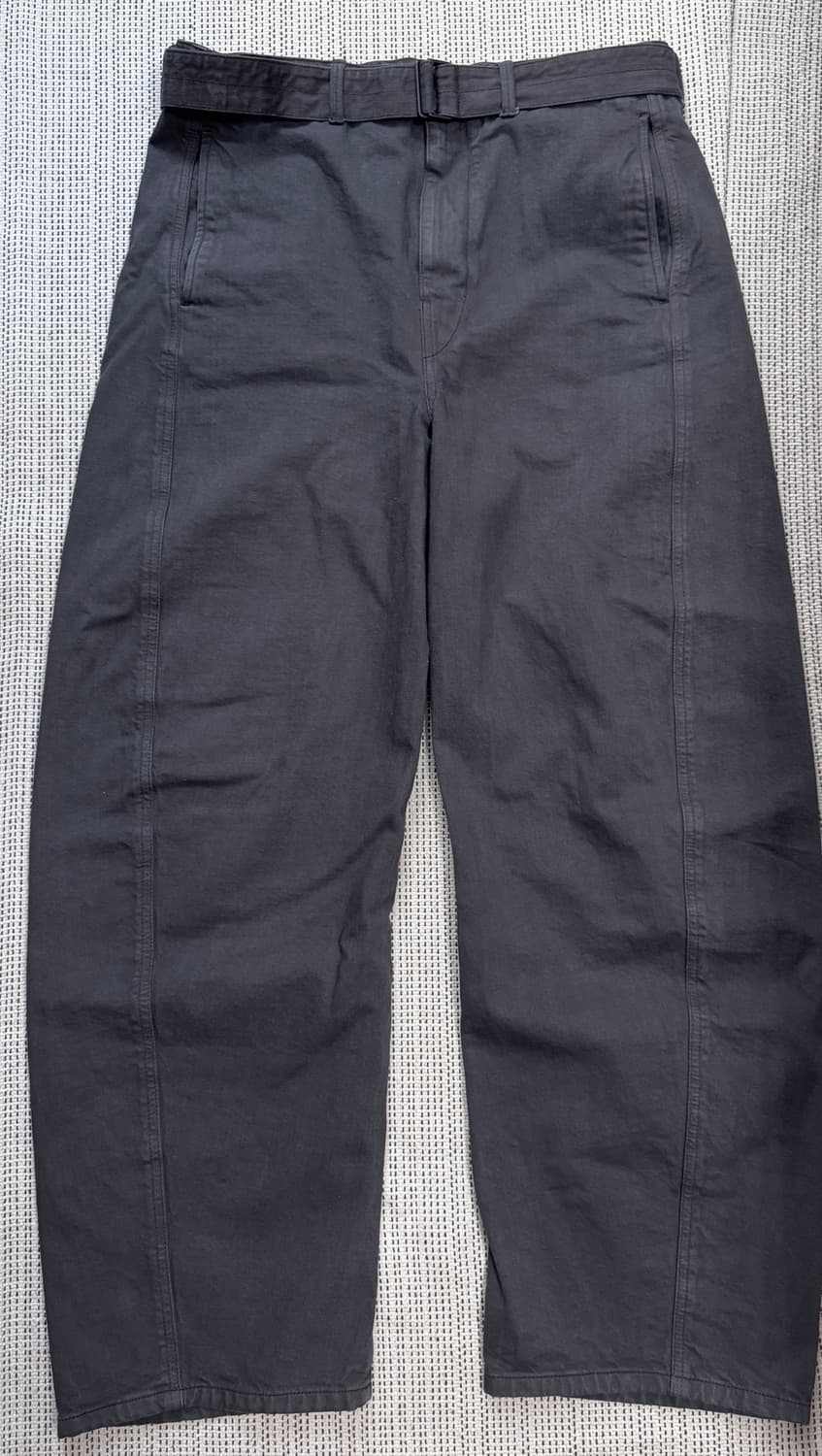 [XL]르메르 벨티드 트위스티드 팬츠 징크 상품이미지1