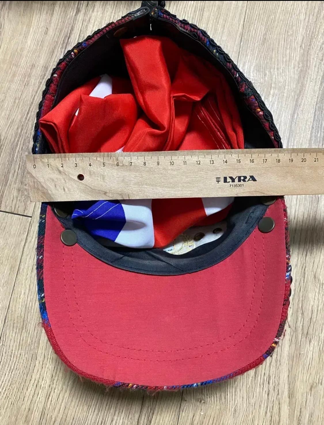 플란넬 체크 모자 상품이미지9