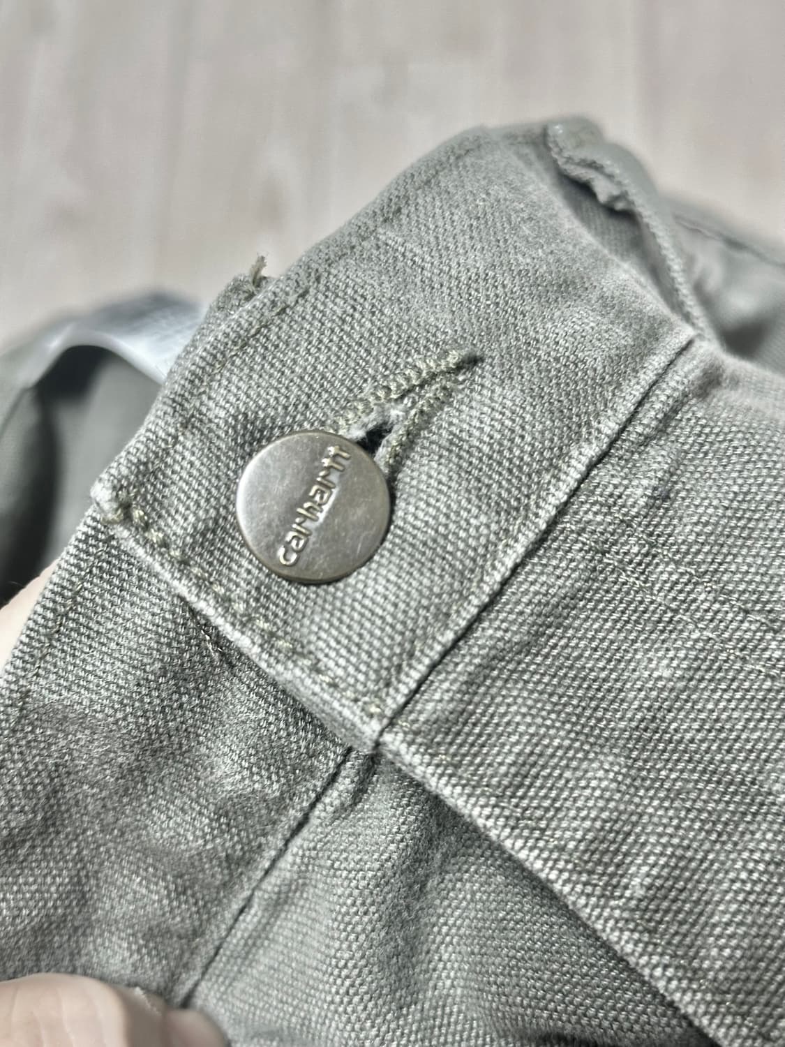 칼하트 B136 모스그린 38*34 실측 약 35-36인치 더블니 상품이미지6