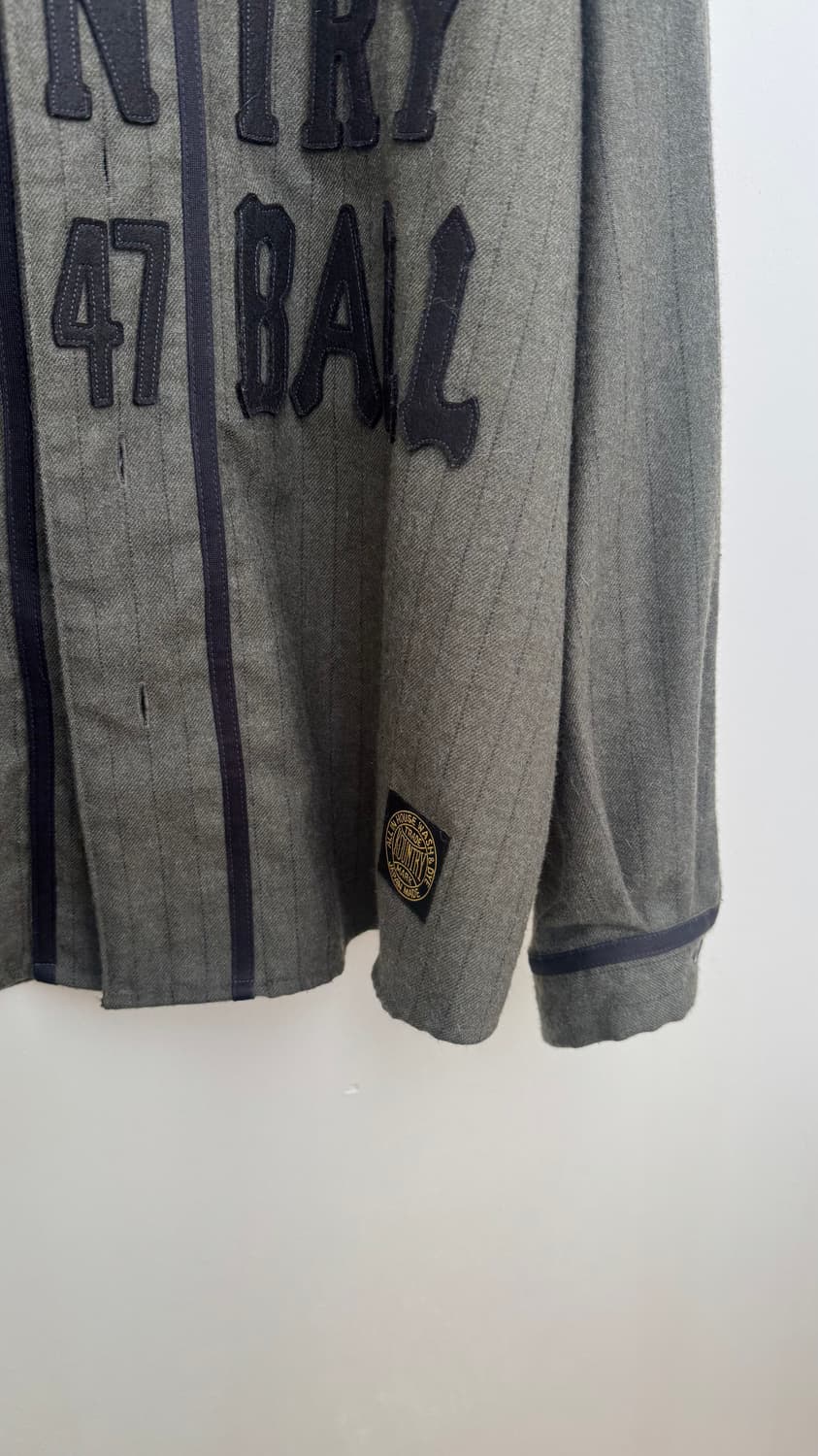 캐피탈 베이스볼 울 스트라이프 셔츠 상품이미지3