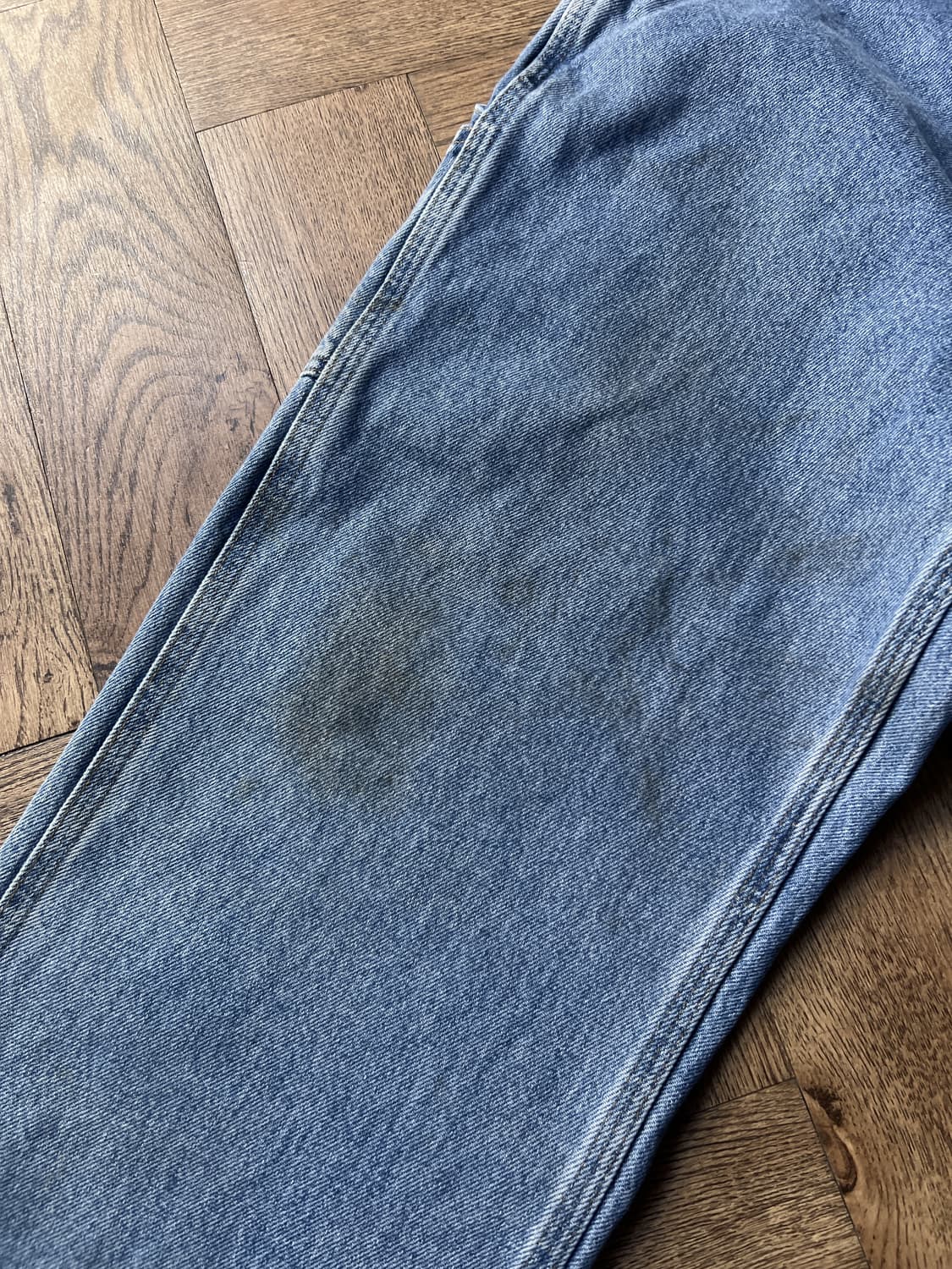 [32]칼하트 USA 더티워싱 싱글니 카펜터 워크 데님 팬츠 상품이미지6