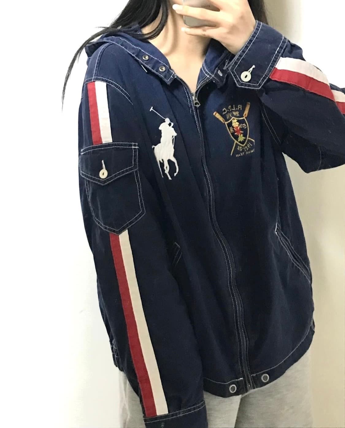 폴로 빅포니 레이싱 코튼후드자켓 상품이미지3