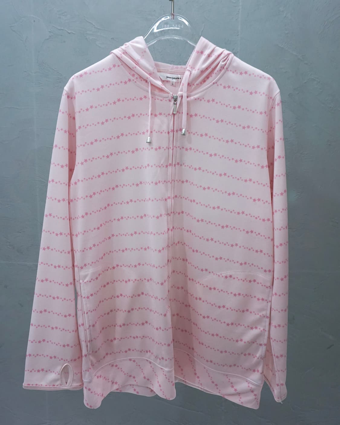 Jeanjaures 핑크 스타 후드집업 상품이미지1