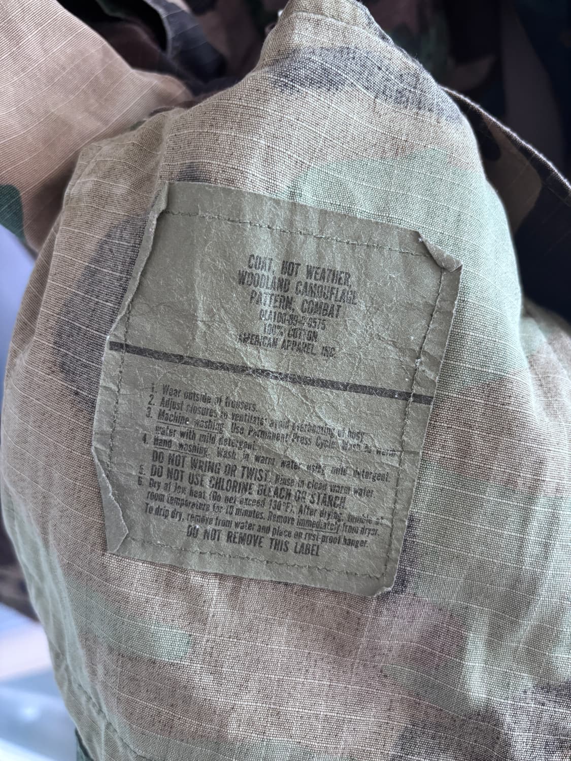 밀리터리 USMC 미해병대 야상 카모 상품이미지7