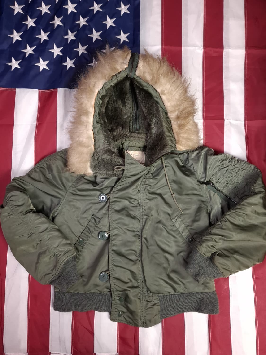 오리지날 80's 미공군 알파사 N-2B 항공자켓 상품이미지1