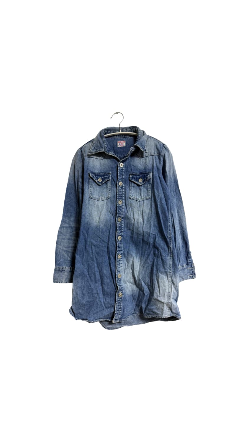 프릭스 스토어 데님 셔츠 원피스 상품이미지1