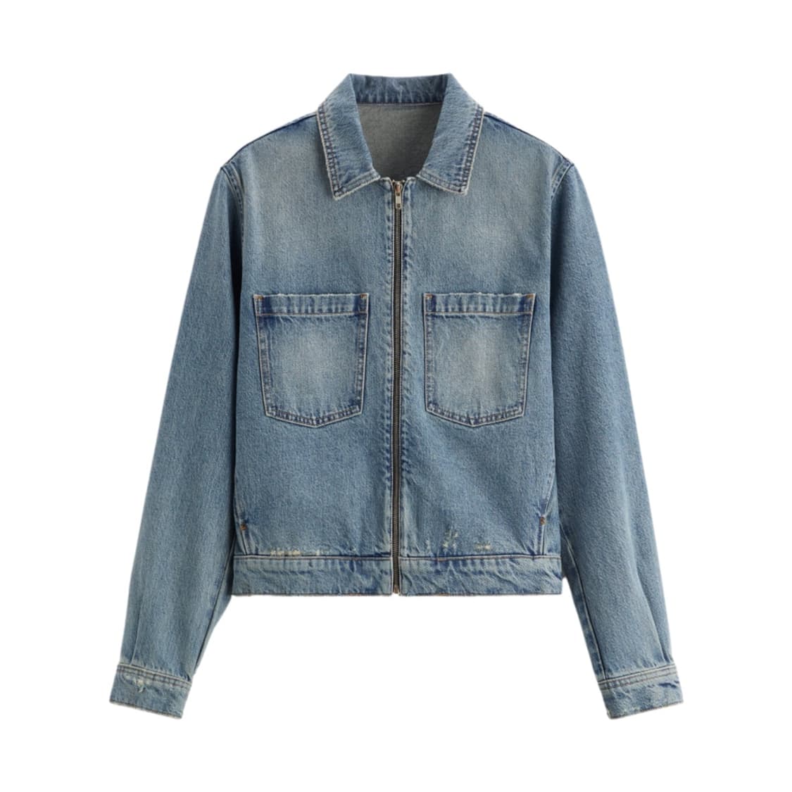 자라x루이기 청자켓 사이즈M 상품이미지1