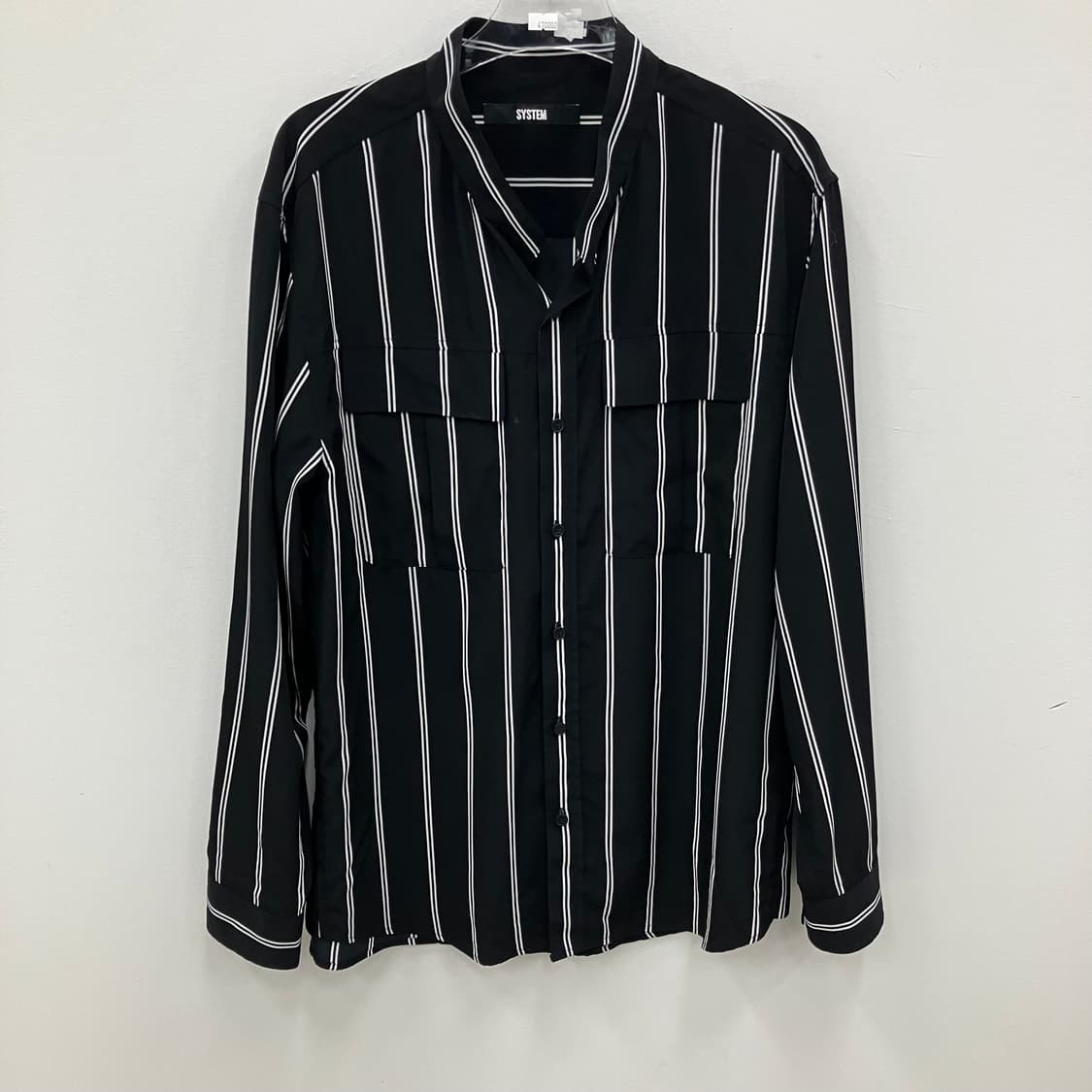시스템 블랙 스트라이프 셔츠 105 상품이미지1