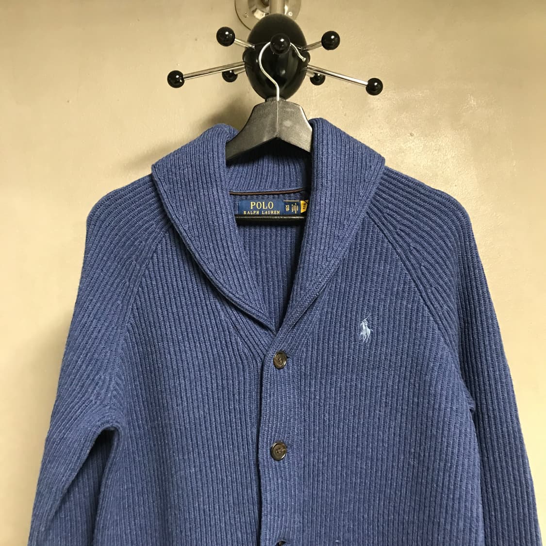 폴로 랄프로렌 QR 숄카라 가디건 네이비 XS(W) 상품이미지2