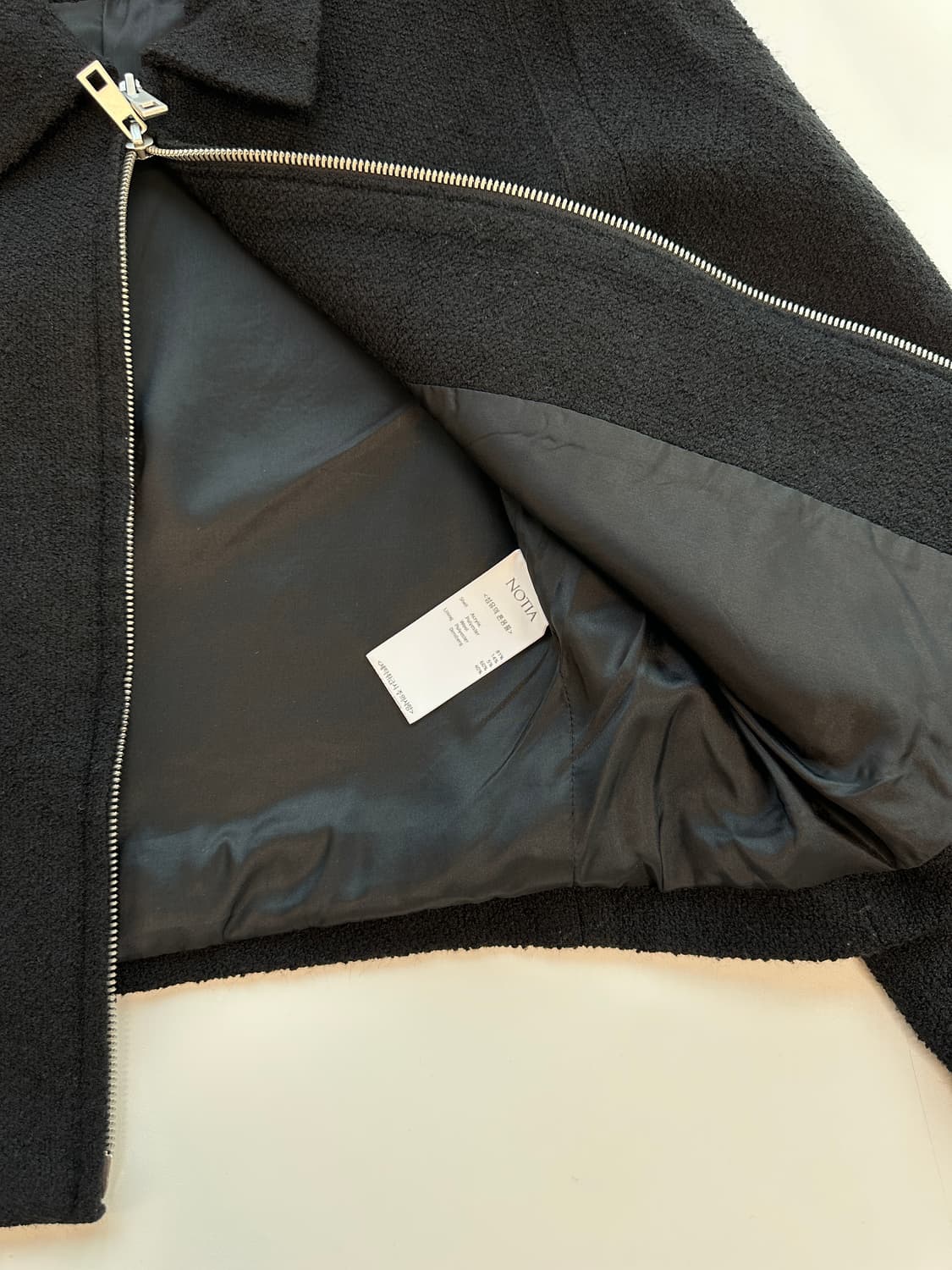 노티아 울 트위드 2way 자켓 s  상품이미지4