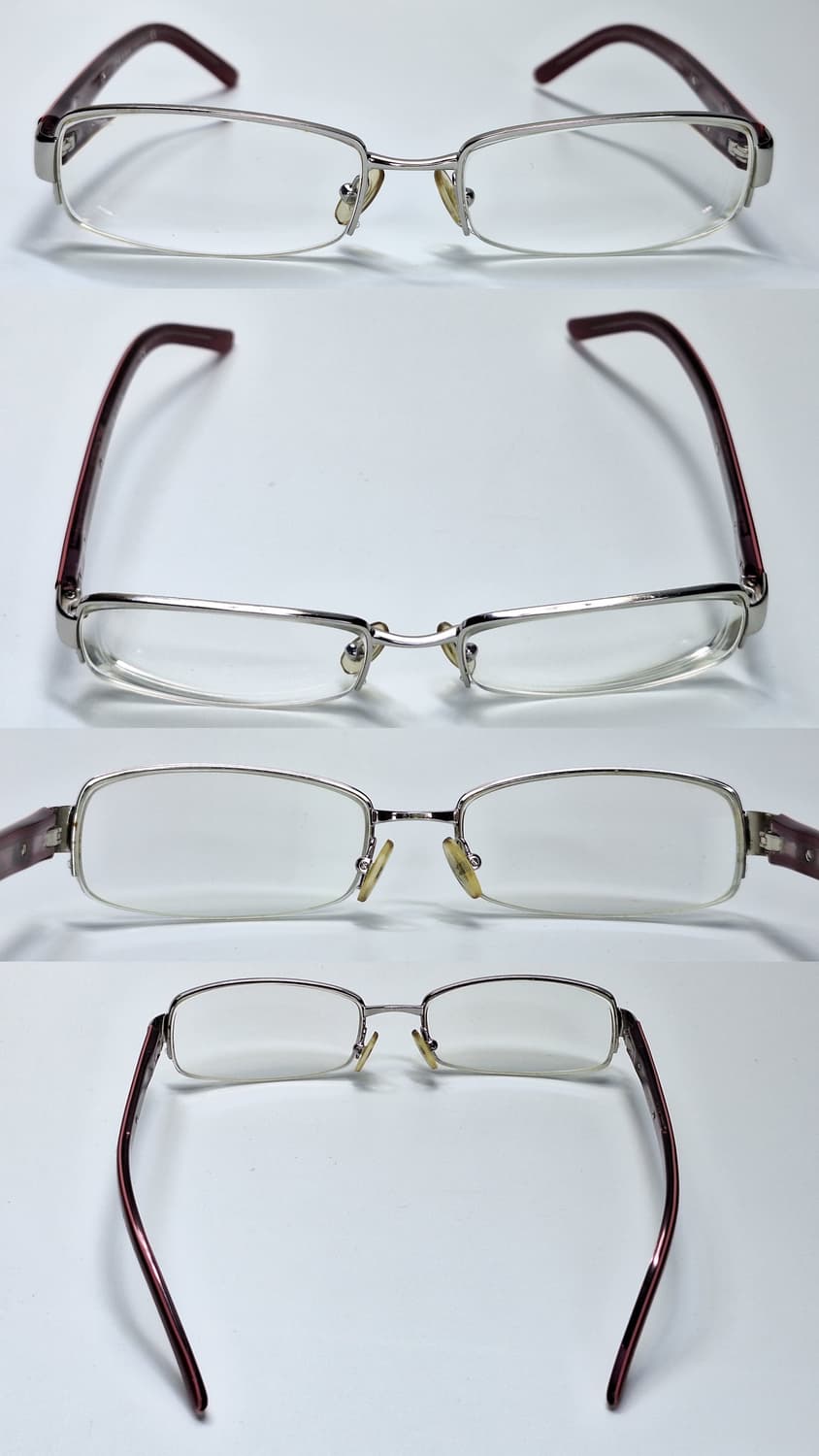 00s 빈티지 이탈리아제 프라다 PRADA VPR 691 반무테 안경테 상품이미지5