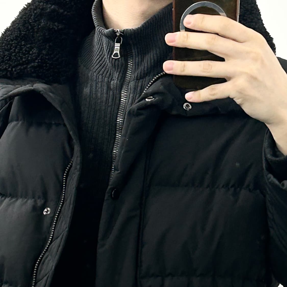 루에브르 하이넥 구스다운 패딩 상품이미지4