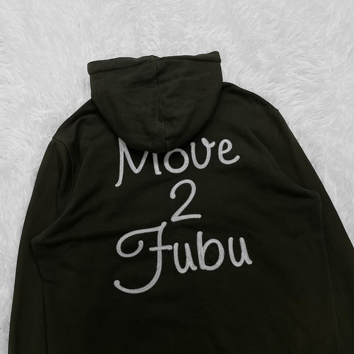 후부 Fubu 프레첼 로고 후드집업 카키 상품이미지4