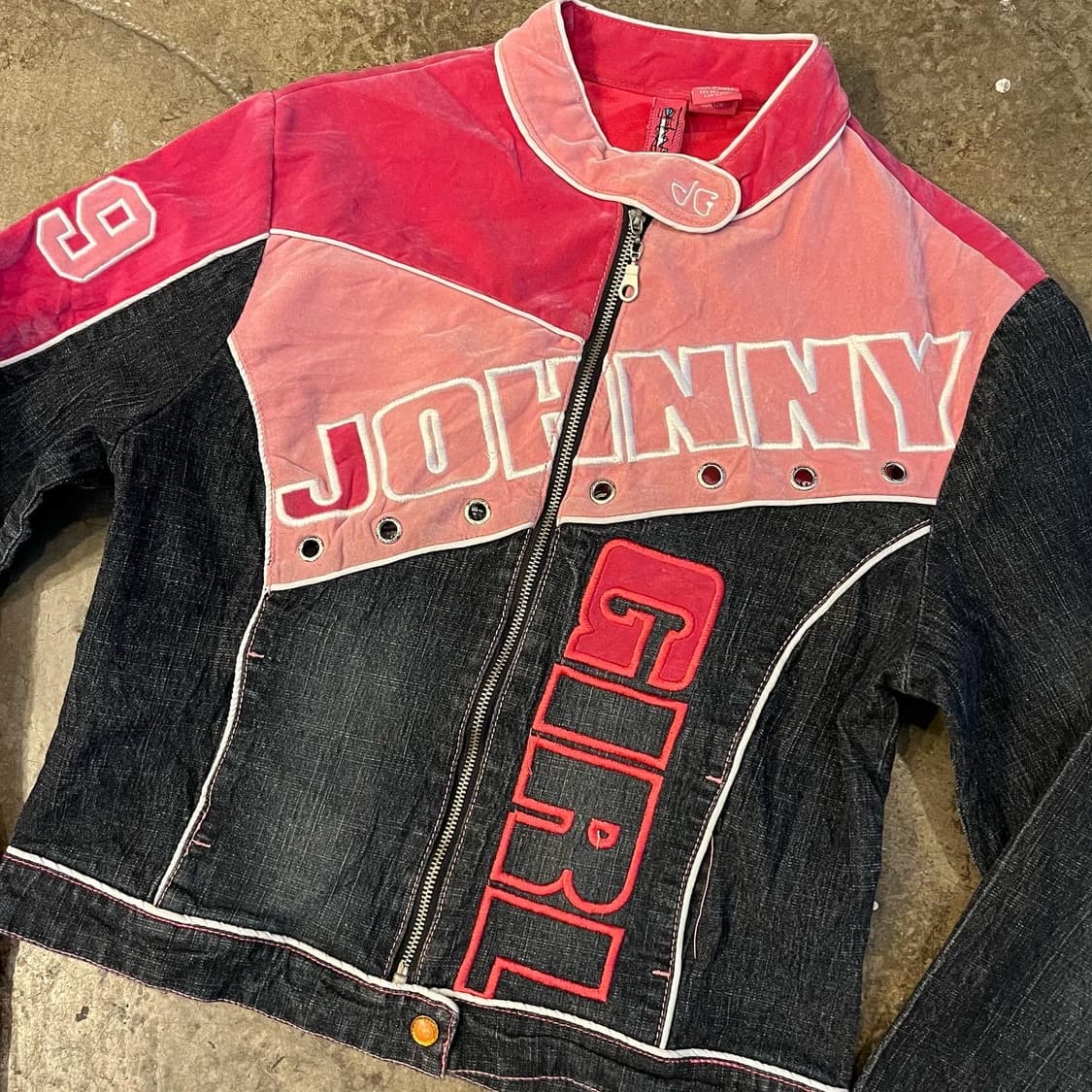 y2k racing blue jacket 상품이미지2