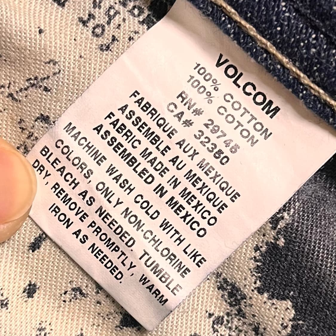 볼컴 데님팬츠 W30 상품이미지5