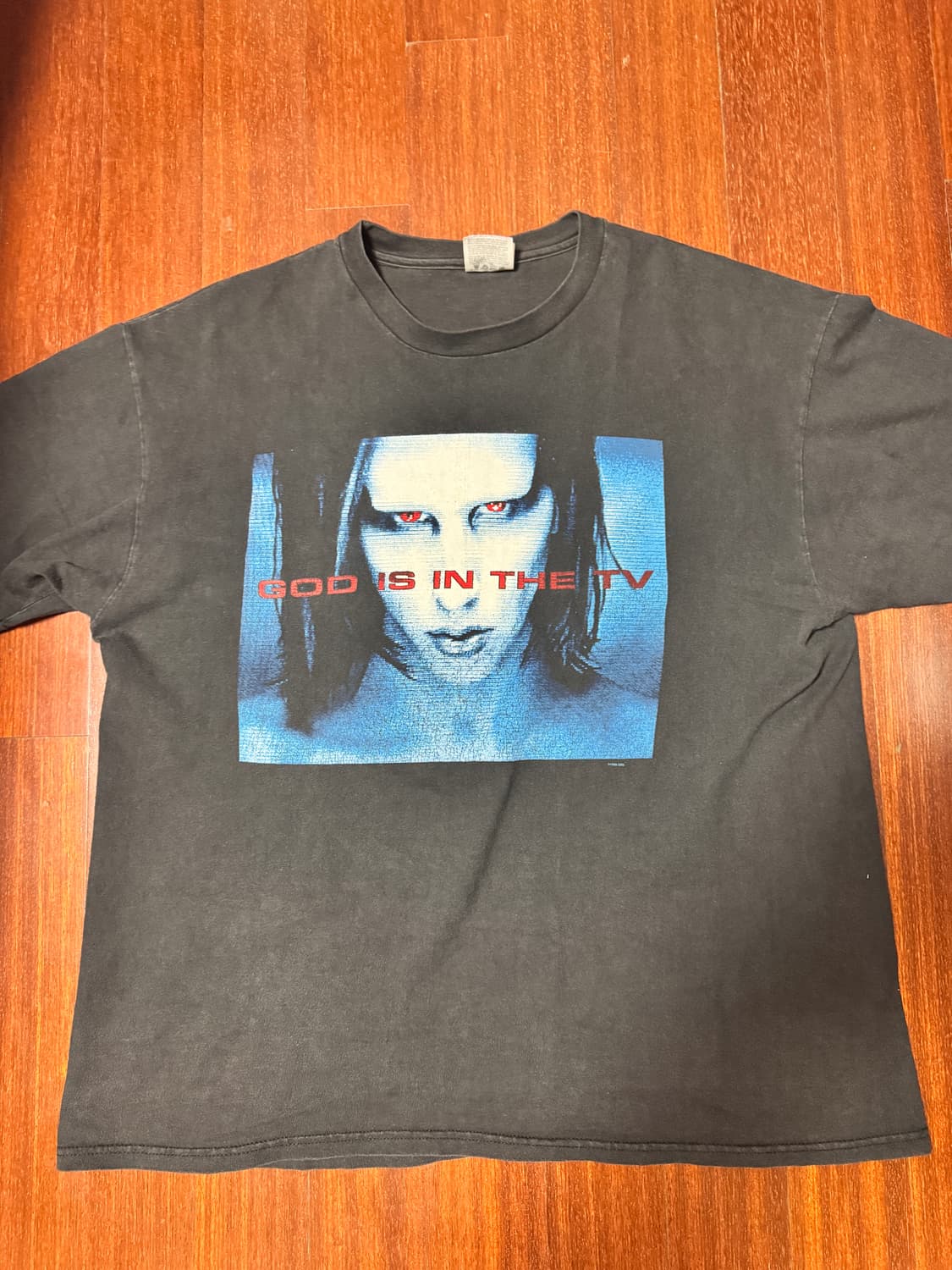 [XL] 90s 마릴린 맨슨 God is in the TV 밴드티  상품이미지1