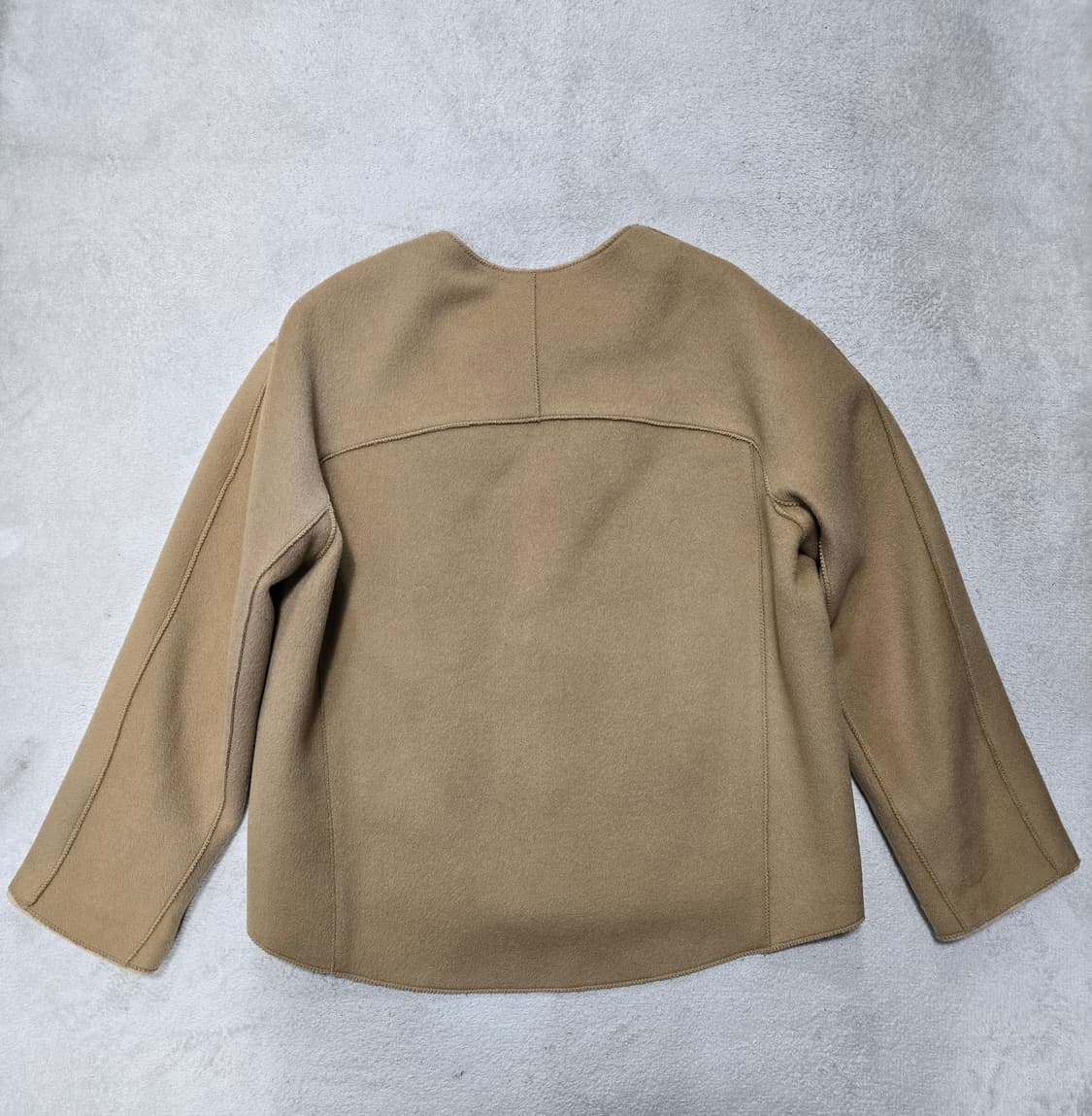 SJSJ 한섬 라마 모 캐시미어 하프 숏 코트 상품이미지5