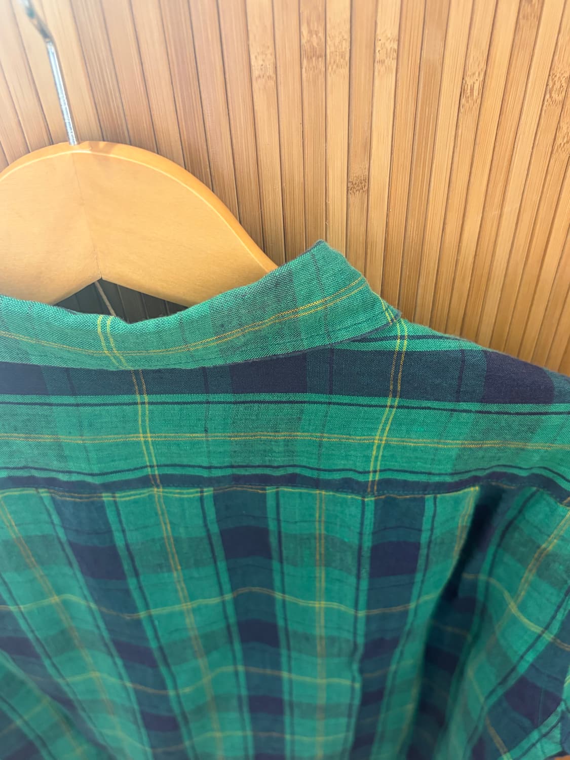 GLOBAL WORK LINEN CHECK SHIRT 상품이미지9
