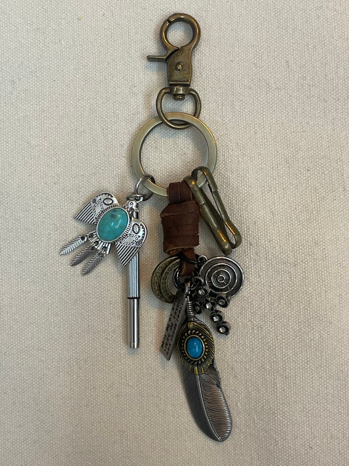 Indi Turquoise Keyring – 인디 터키석 빈티지 키링 상품이미지2