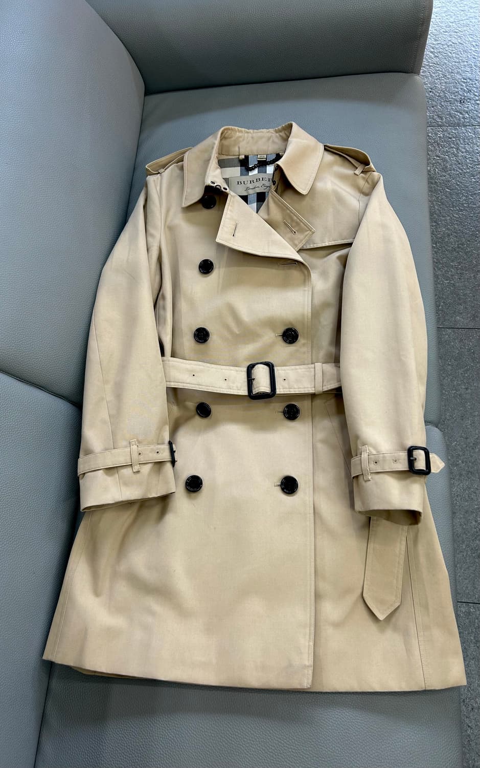 버버리 여성 하본 롱 트렌치코트(UK10/55반~66) 상품이미지2