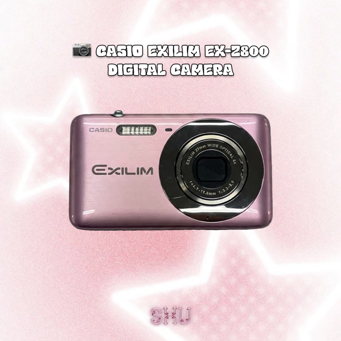 카시오 엑슬림 EX-Z800 빈티지 디카 핑크  상품이미지5