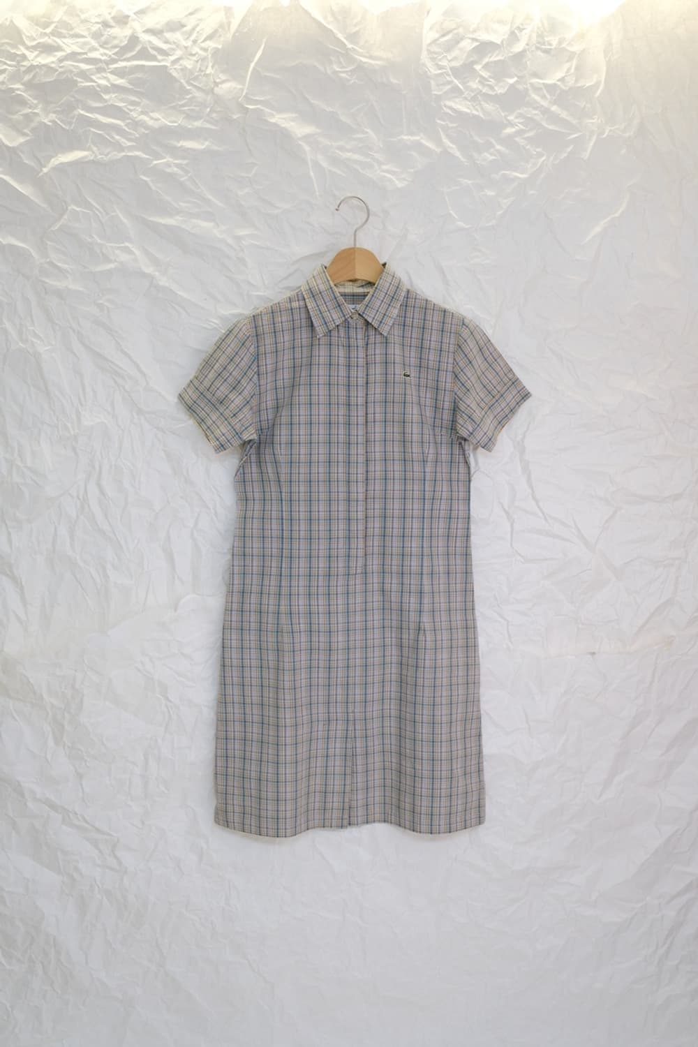 LACOSTE check pattern one-piece 상품이미지1
