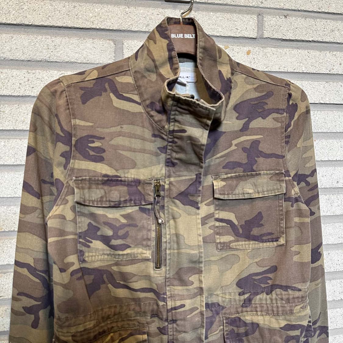 JPN VINTAGE 필드 자켓 하이넥 멀티포켓 카모 패턴 디테일 카키 상품이미지3