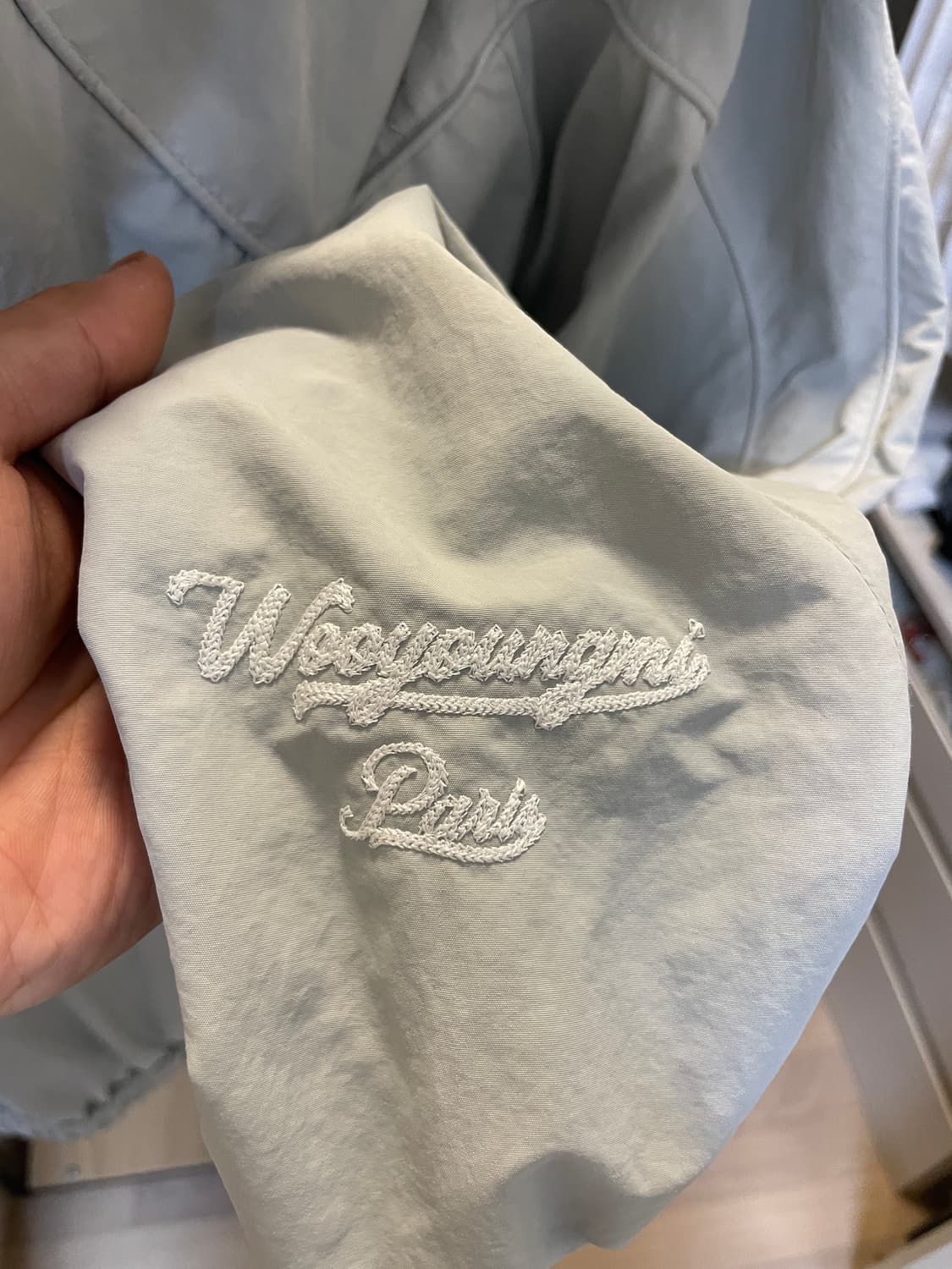 우영미 25SS 스프레이 나일론 후드자켓 48사이즈 상품이미지4