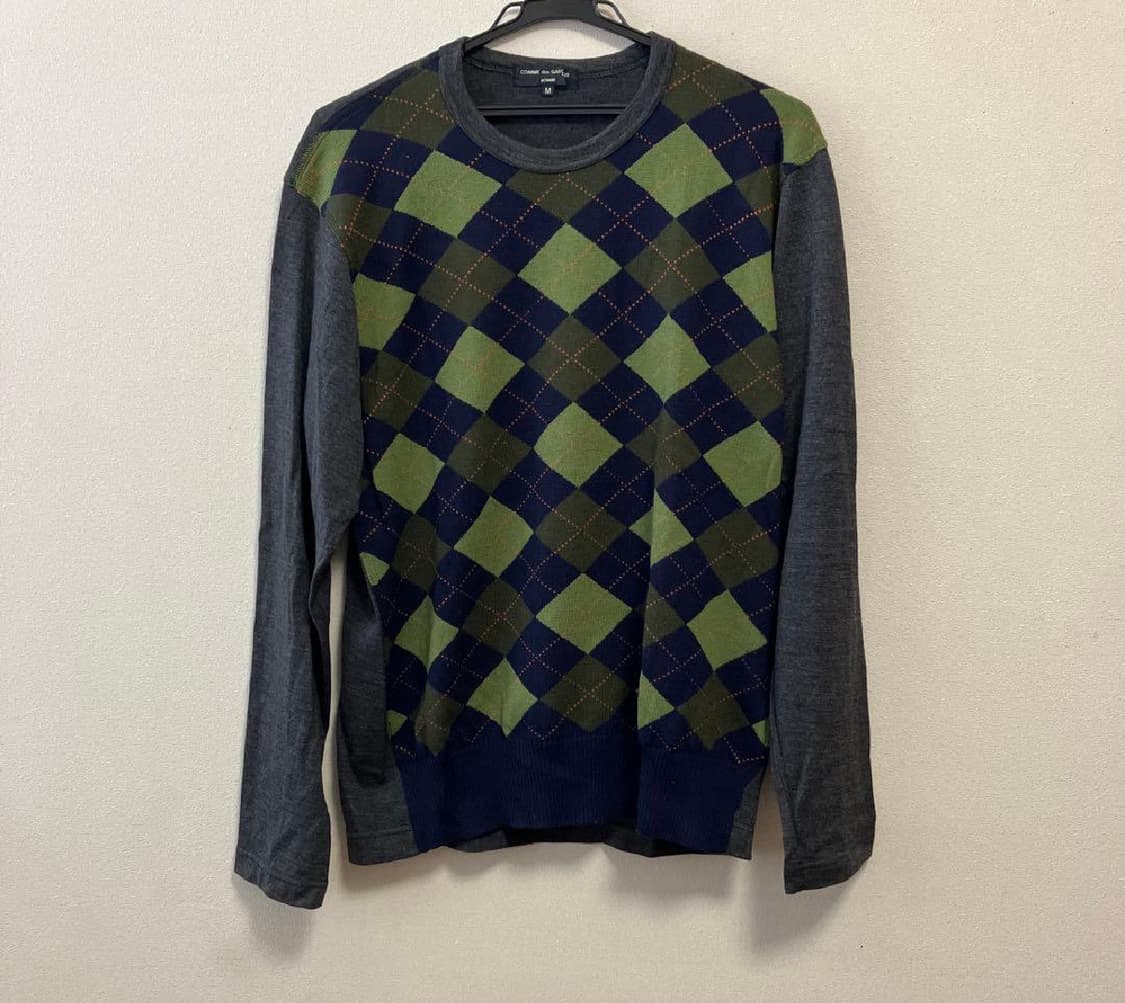 꼼데가르송 아가일 니트 m 상품이미지1