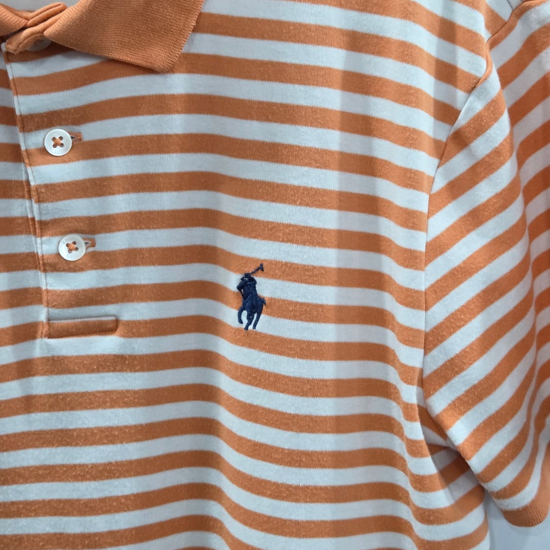 폴로랄프로렌 코튼 스트라이프 카라티 M 상품이미지2