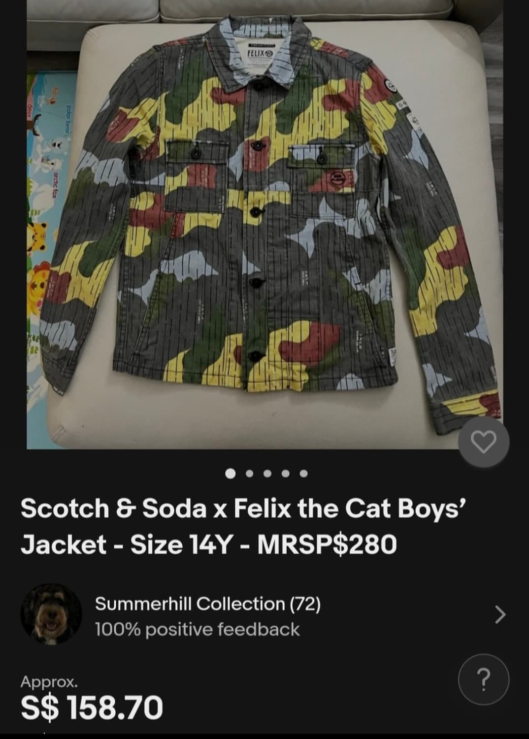 스카치 앤 소다 x 펠릭스 콜라보 카모 자켓 (44반-55) 상품이미지1