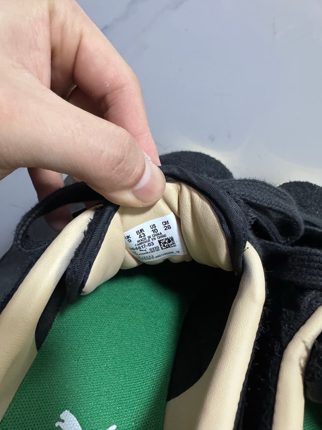 푸마xLMC 스웨이드 빈티지 -블랙:화이트 280  상품이미지5