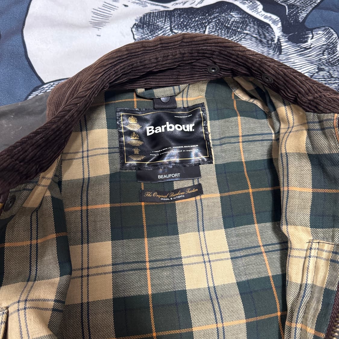 바버 뷰포트 왁스자켓 34 사이즈 상품이미지4