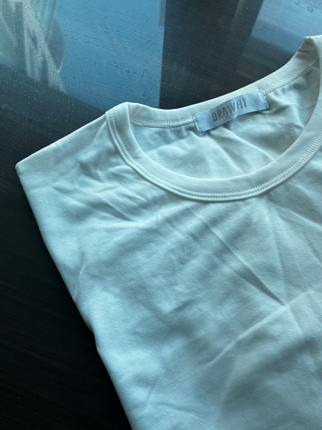 (XL) 드로우핏 만재 콜라보 러스티 머슬핏 티셔츠 WHITE 반팔 상품이미지10