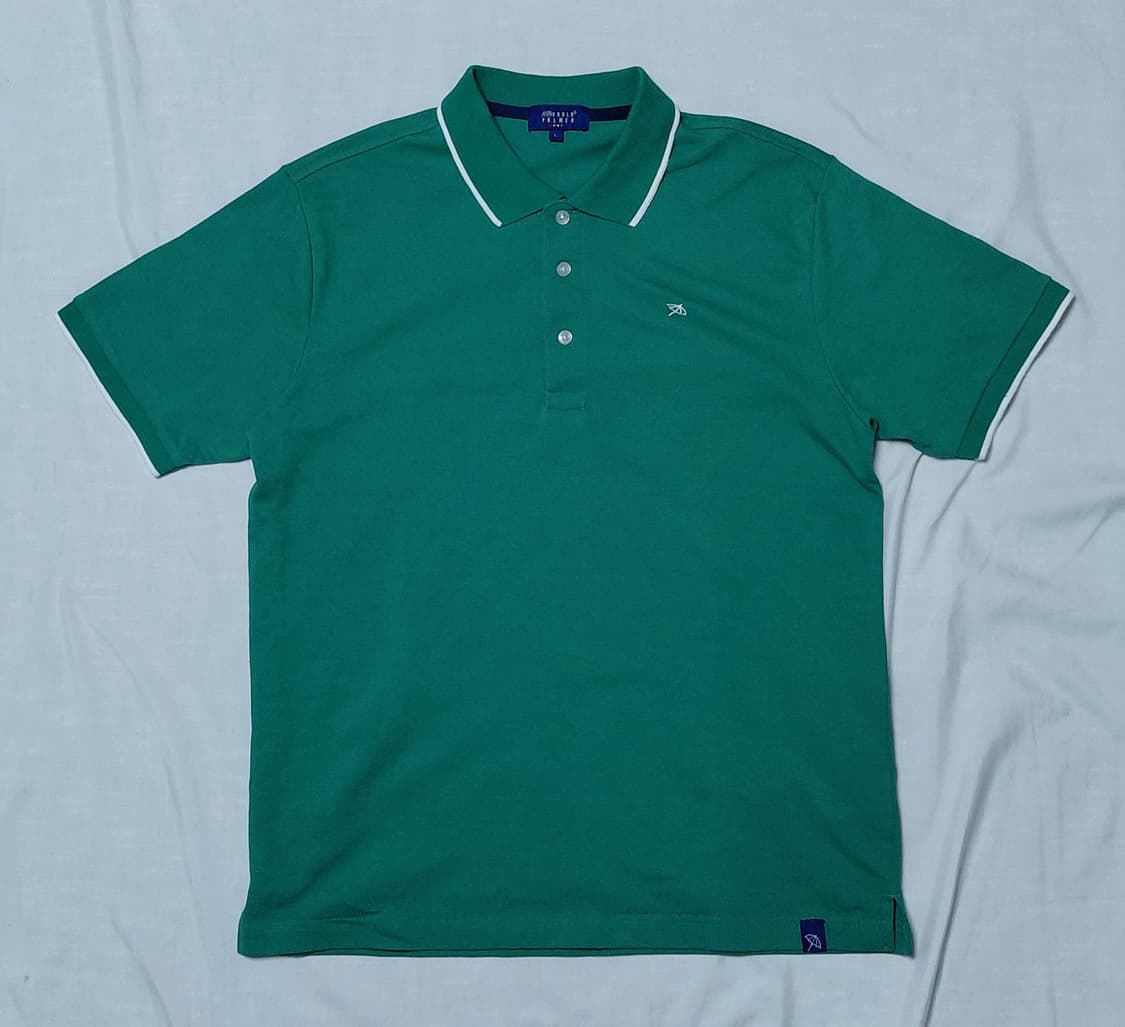 [M/95] 아놀드 파마 정품 그린 배색 피케 카라티 상품이미지1