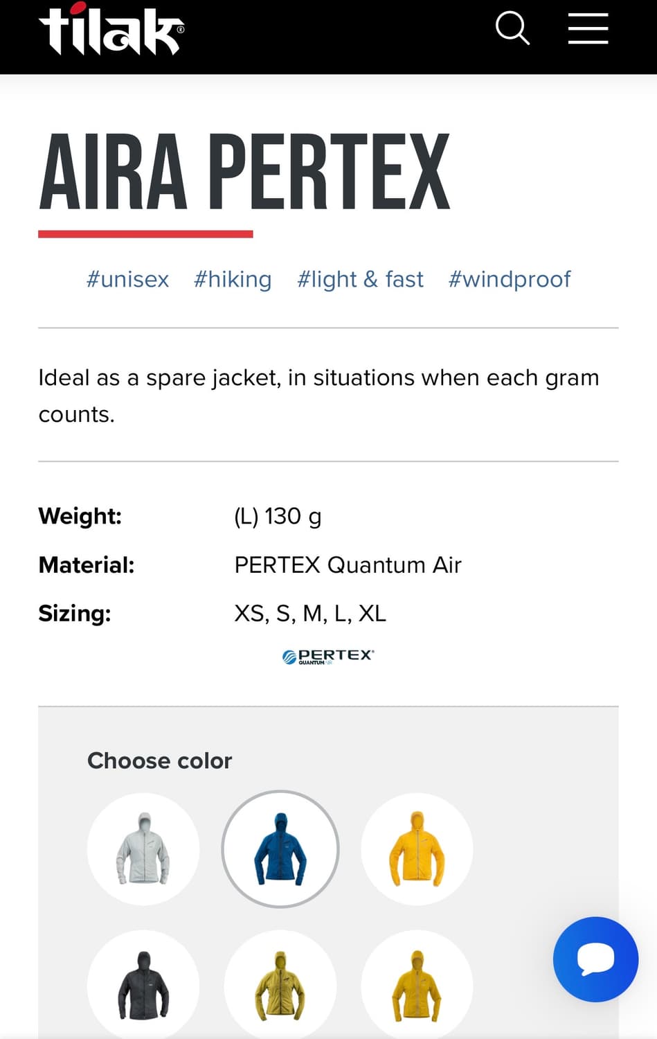 Tilak Aira Pertex Jacket L사이즈 상품이미지9