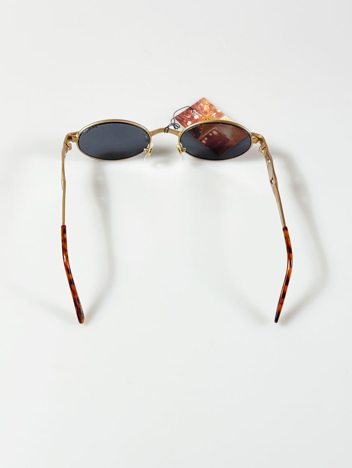 90s CAMEL 골드 슬림 오벌 프레임 빈티지 선글라스 상품이미지6