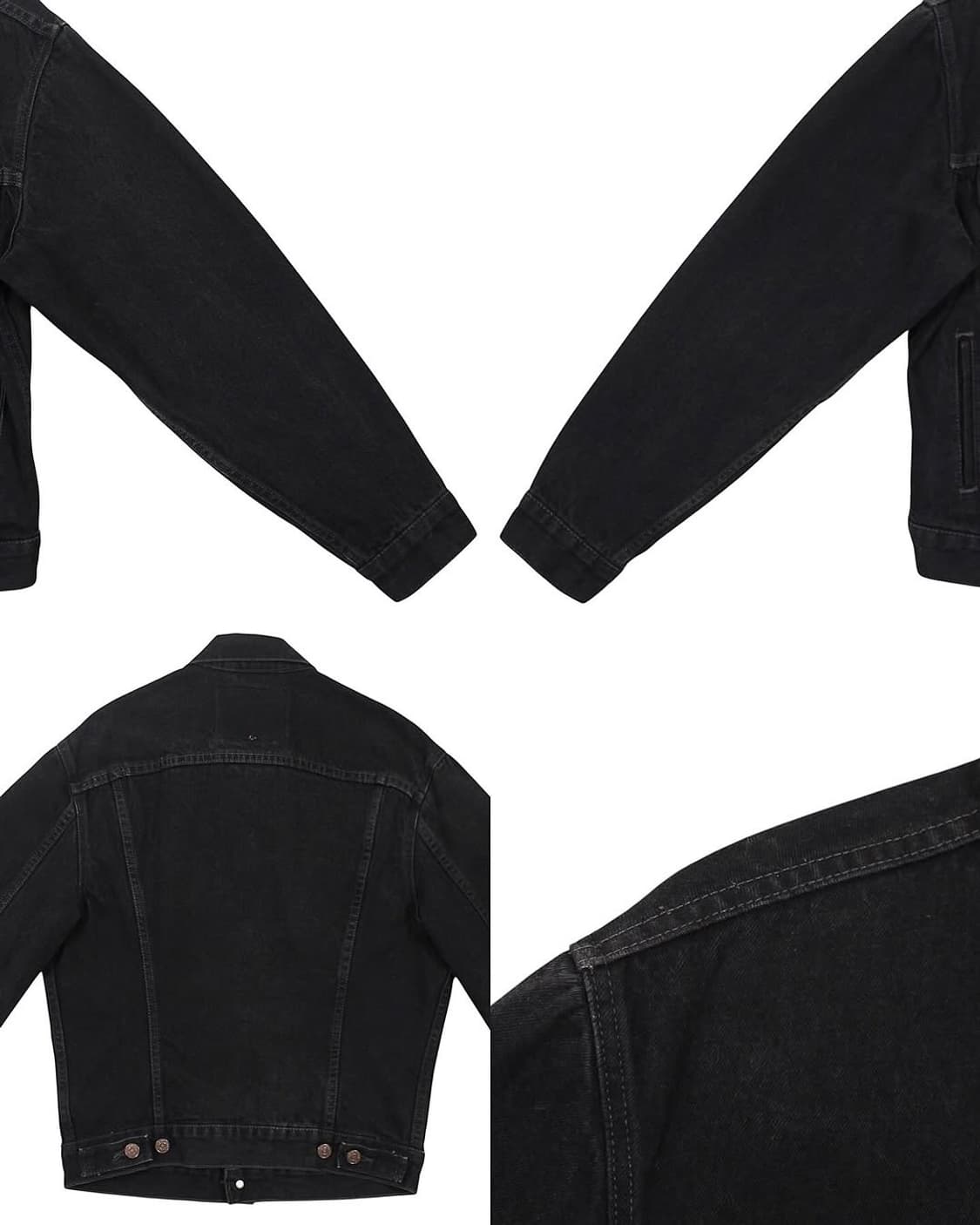 1997 USA 리바이스 70516-4159 블랙 데님 자켓 빈티지 미제 상품이미지9