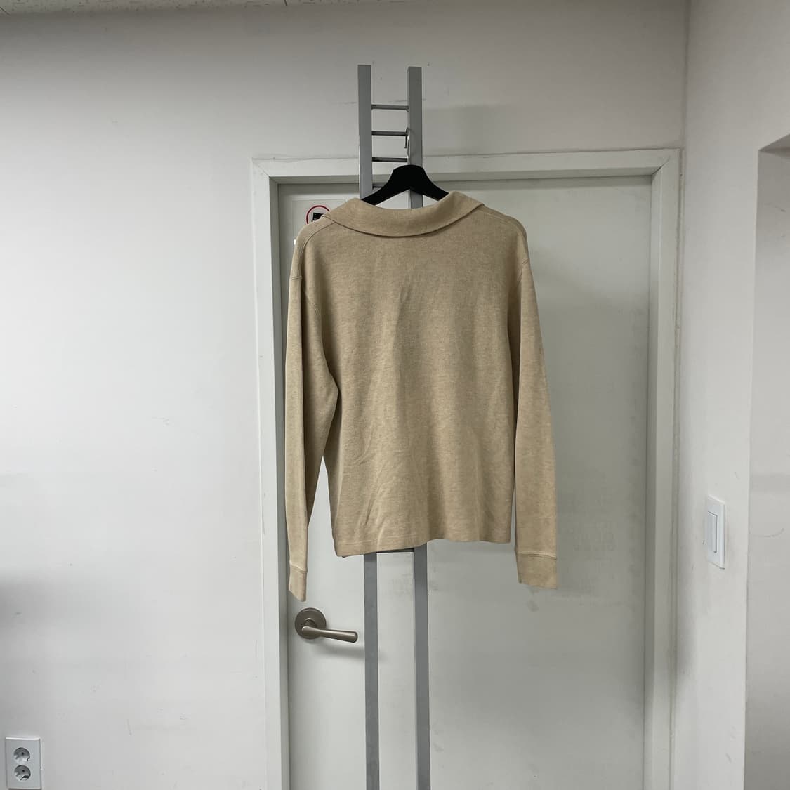폴로 랄프로렌 반집업 맨투맨 베이지 S 상품이미지5