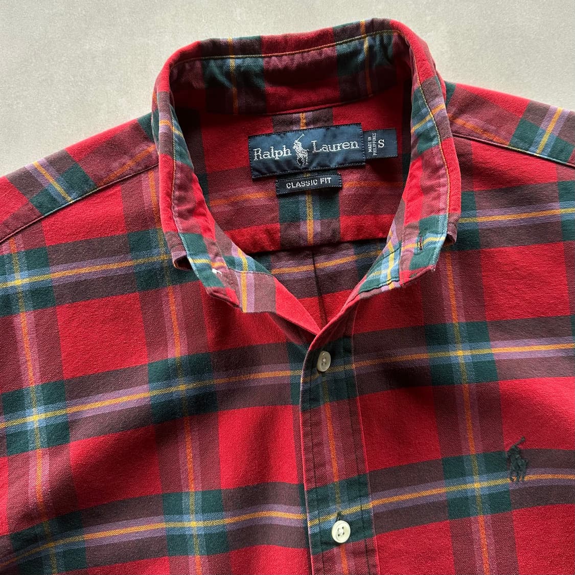 [S]폴로 랄프로렌 클래식핏 크리스마스 체크 셔츠 상품이미지8