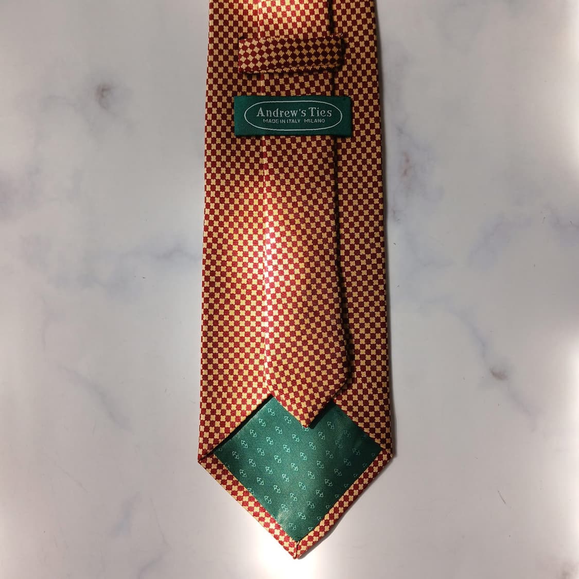 앤드류스타이 실크 브라운 패턴 넥타이 10cm A+등급 E920
 상품이미지8