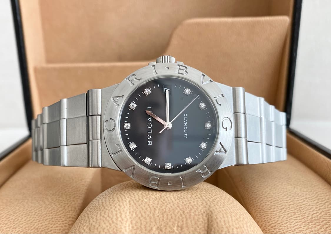 불가리 디아고노 LCV35 다이아 11P 남성용 35mm 미듐  오토메틱 상품이미지1