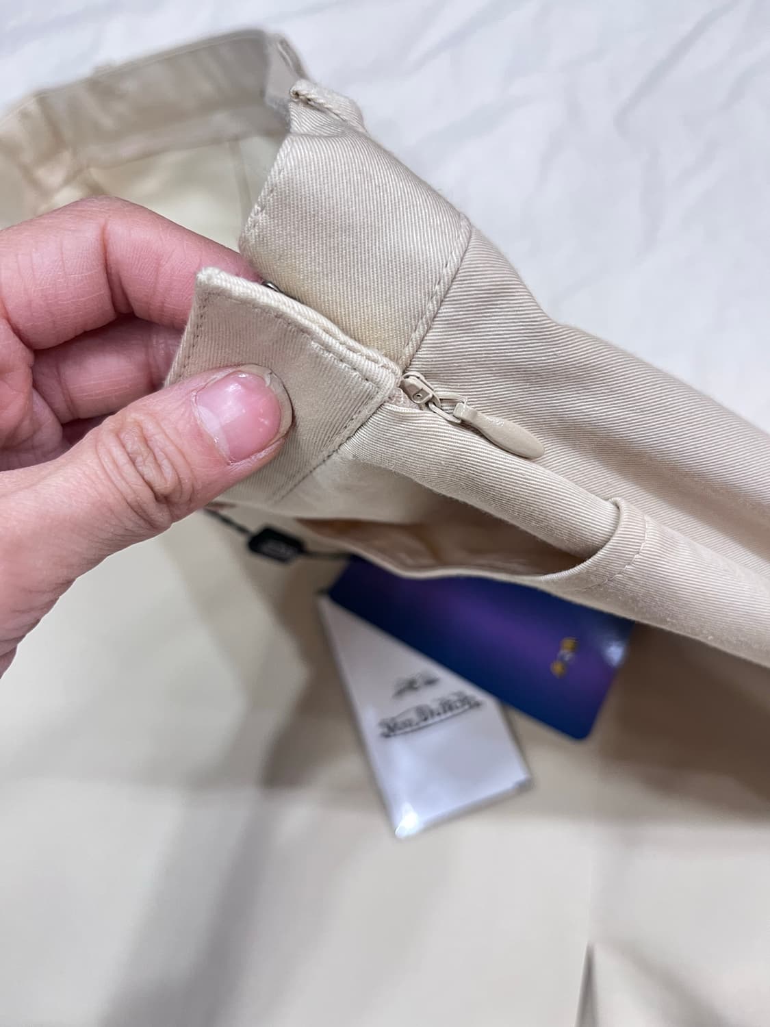 본더치 베이지 미디 스커트 상품이미지5